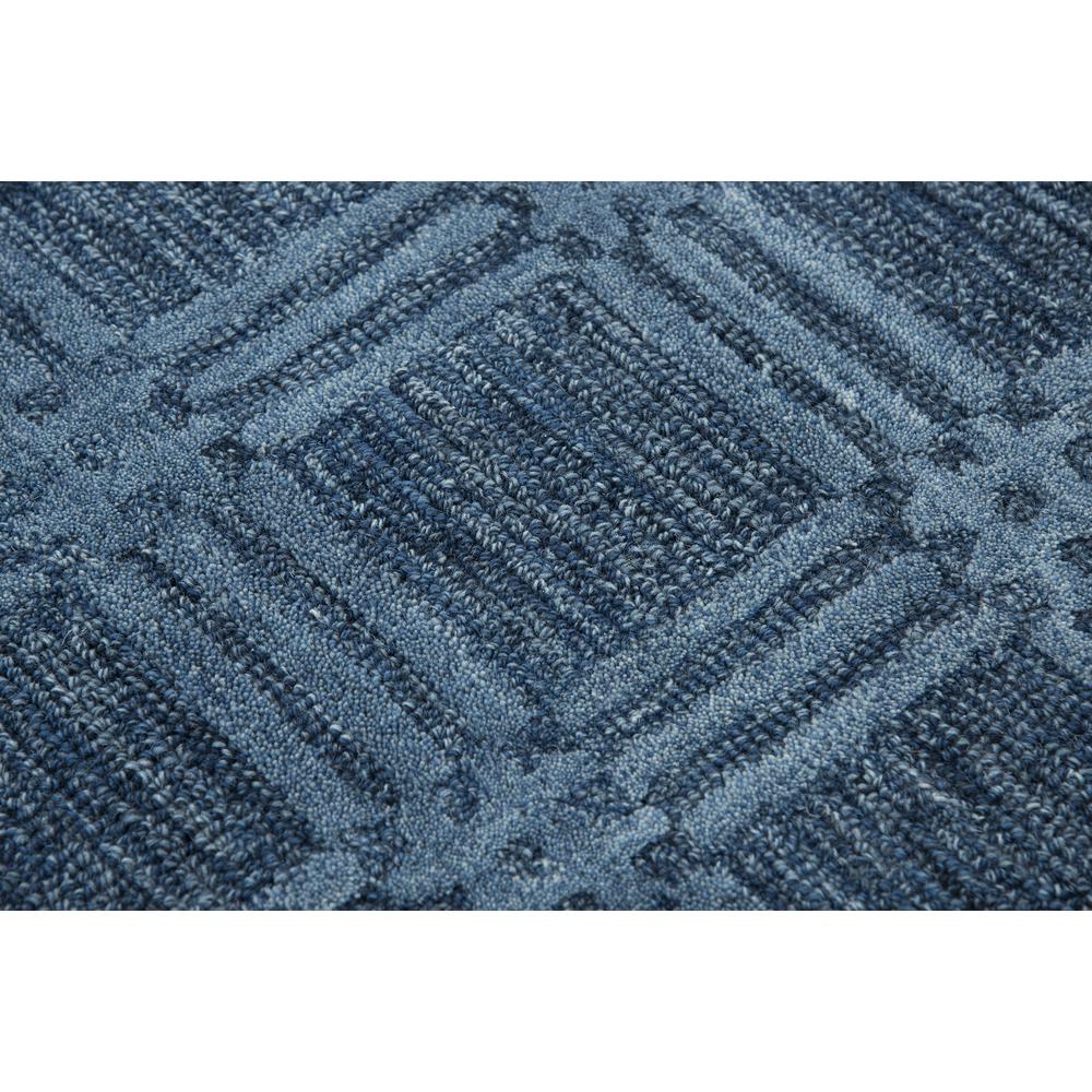 Hand Tufted Cut & Loop Pile Wool Rug, 9' x 12'. Picture 9