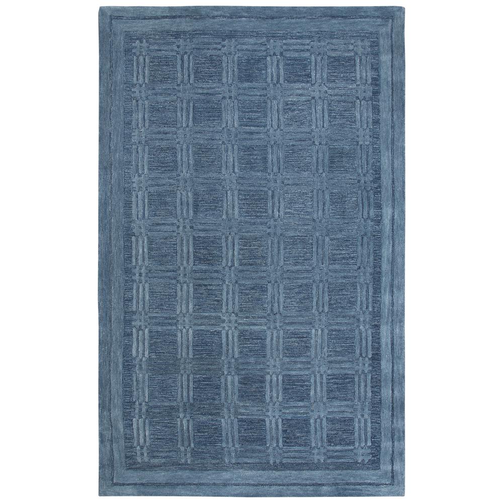 Hand Tufted Cut & Loop Pile Wool Rug, 9' x 12'. Picture 4