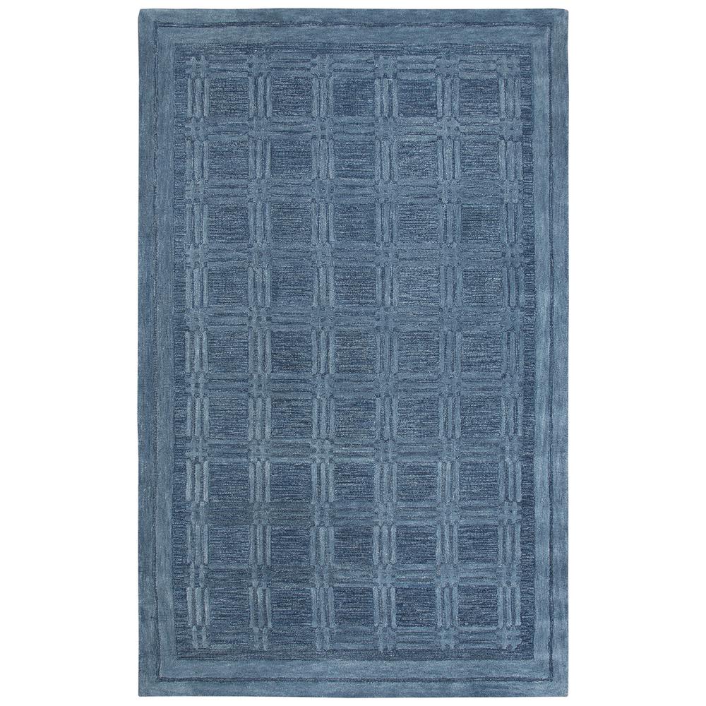 Hand Tufted Cut & Loop Pile Wool Rug, 9' x 12'. Picture 10