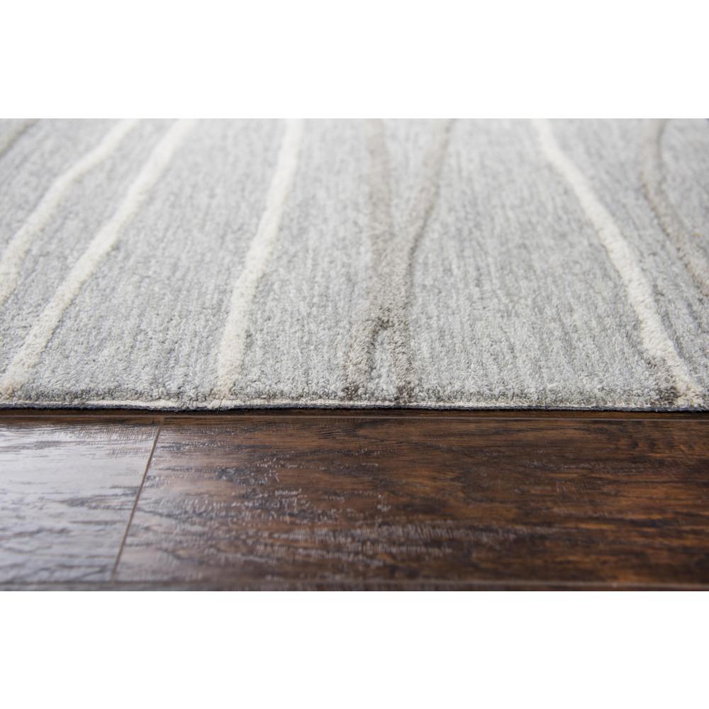 Hand Tufted Cut & Loop Pile Wool Rug, 2'6" x 8'. Picture 6