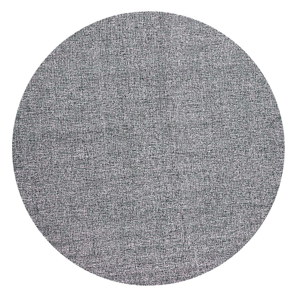 Hand Tufted Loop Pile Wool Rug, 8' x 8'. Picture 1