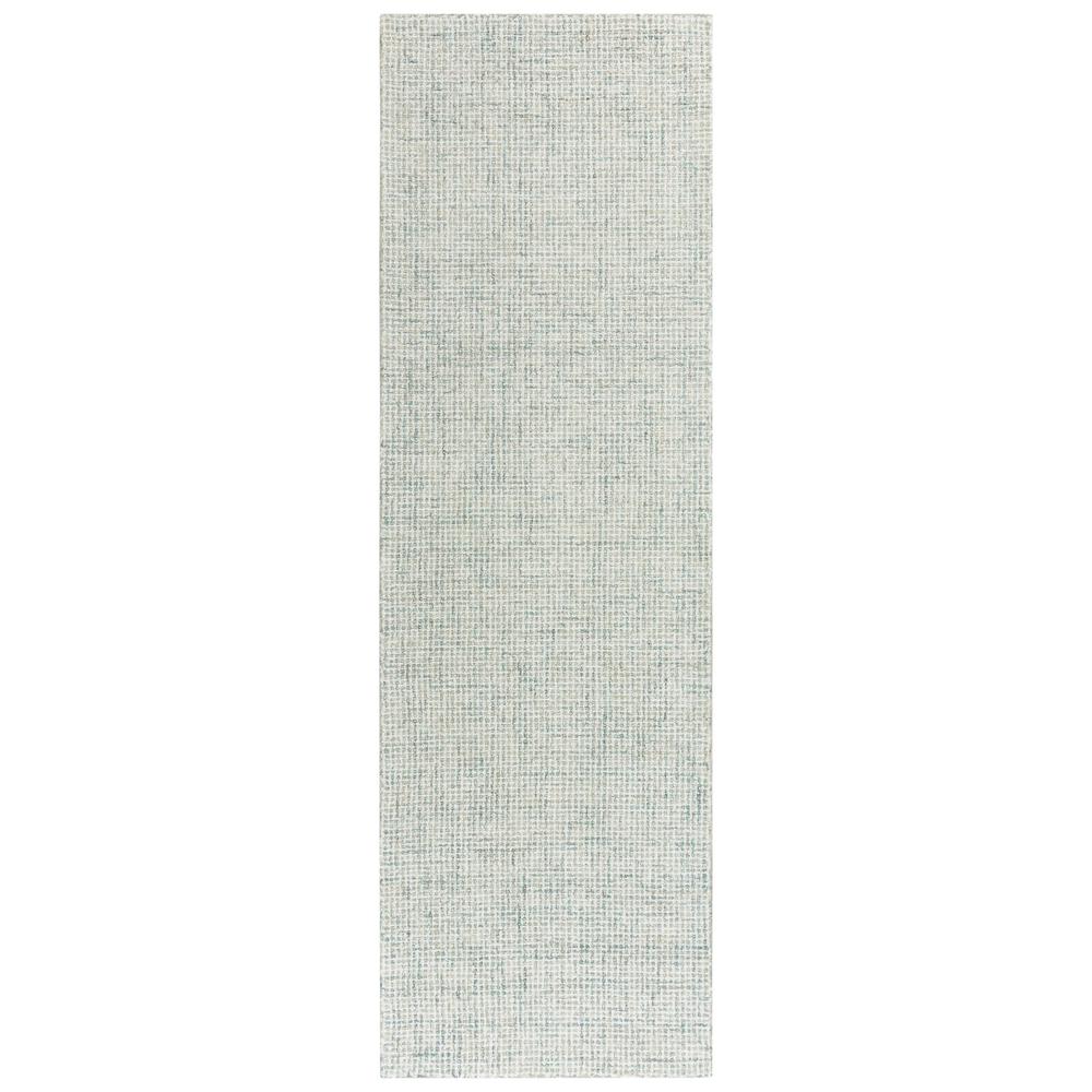 Hand Tufted Loop Pile Wool Rug, 2'6" x 8'. Picture 1