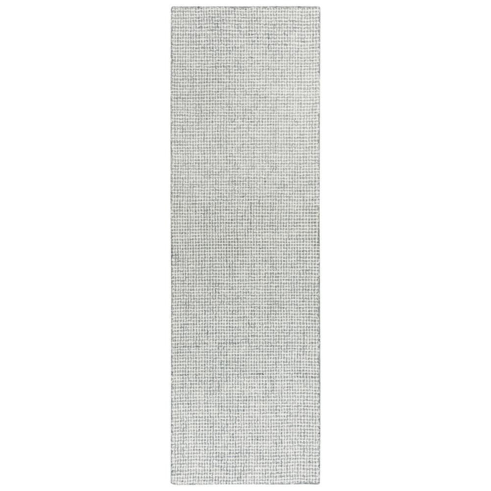 Hand Tufted Loop Pile Wool Rug, 2'6" x 8'. Picture 1