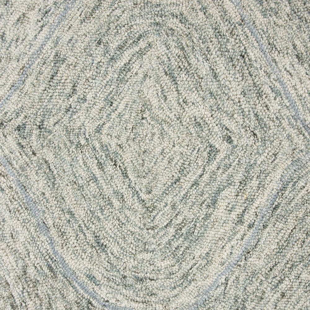 Hand Tufted Loop Pile Wool Rug, 3' x 5'. Picture 3