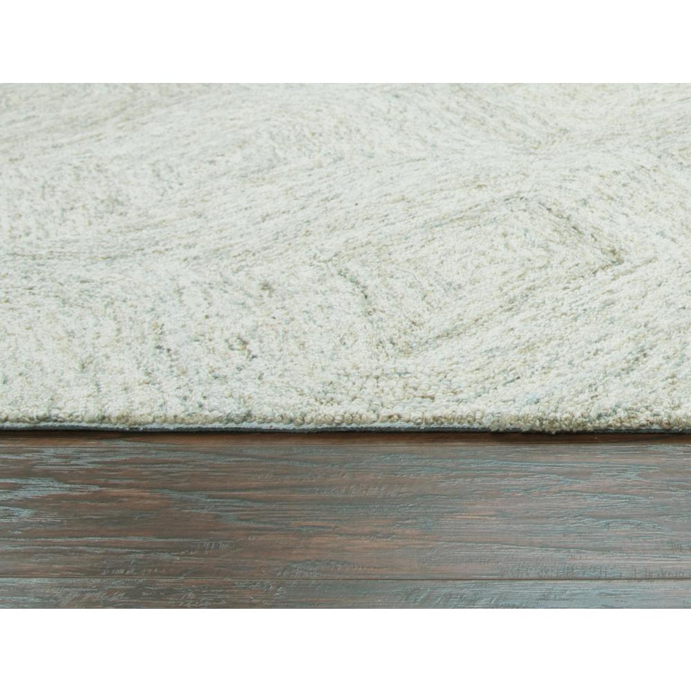 Hand Tufted Loop Pile Wool Rug, 3' x 5'. Picture 4