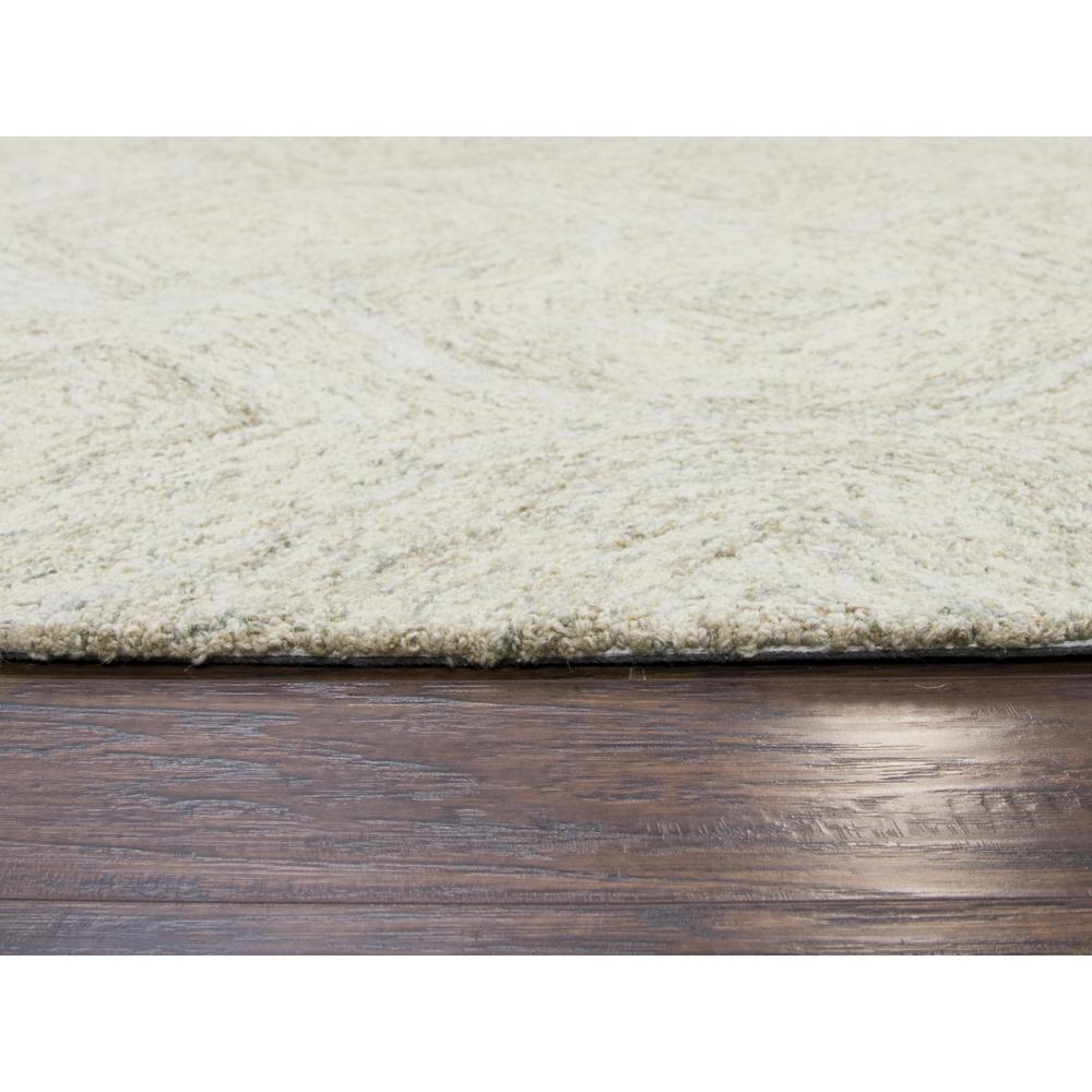 Hand Tufted Loop Pile Wool Rug, 3' x 5'. Picture 4