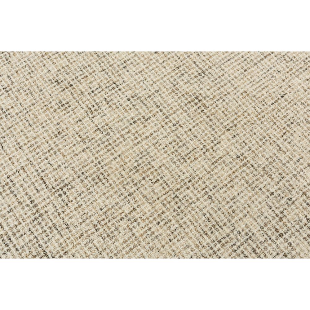 Hand Tufted Loop Pile Wool Rug, 3' x 5'. Picture 5