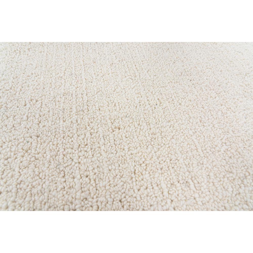 Hand Tufted Loop Pile Wool Rug, 3' x 5'. Picture 4