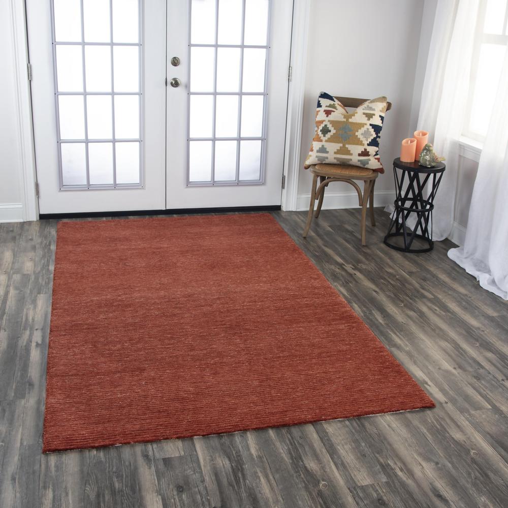 Hand Tufted Cut & Loop Pile Recycled Polyester Rug, 7'6" x 9'6". Picture 2