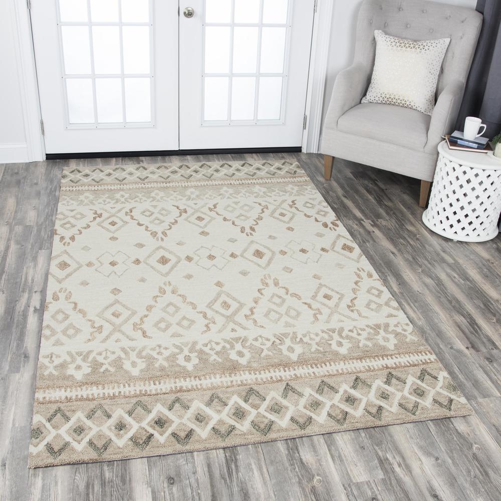2' x 8' Hand-Tufted Rectangle Runner. Picture 2