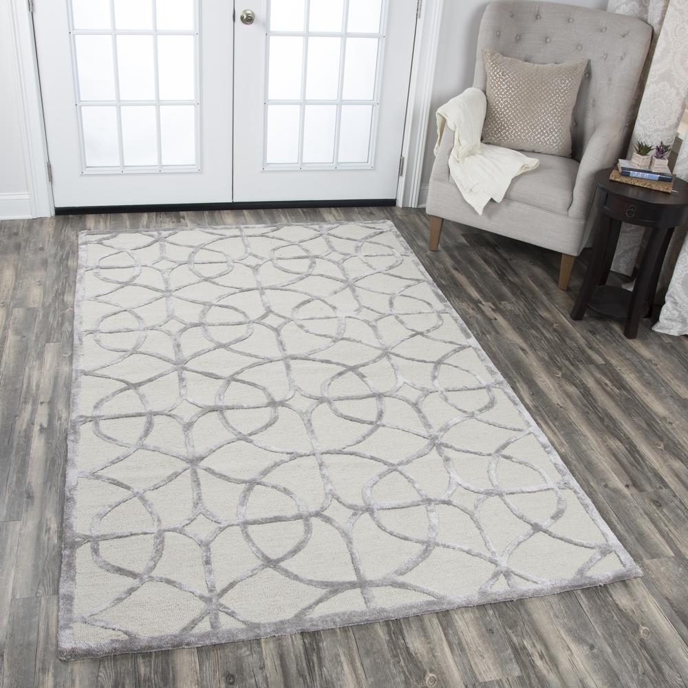 8' x 10' Hand-Tufted Rectangle Rug. Picture 6