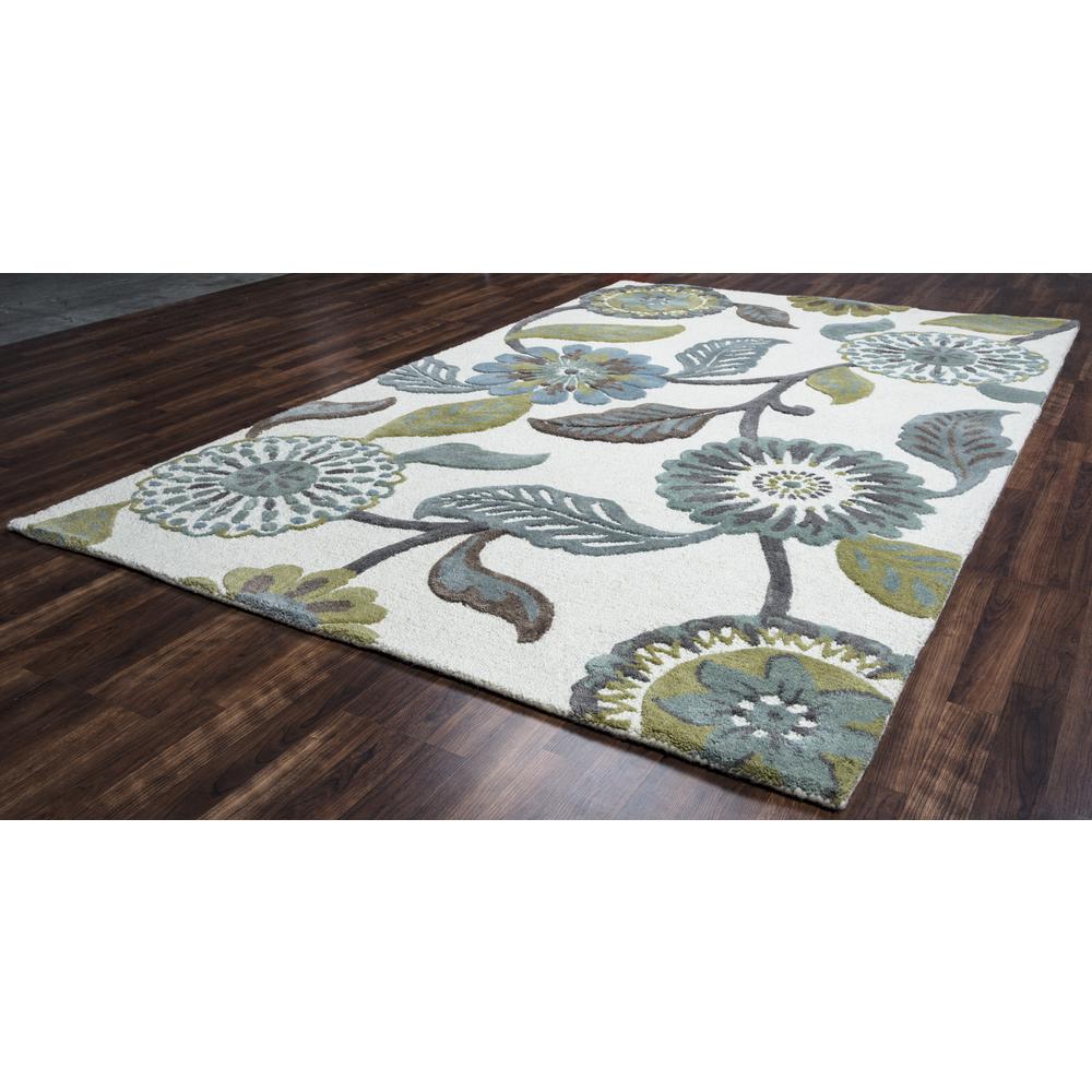 Milan Neutral 10' x 14' Hand-Tufted Rug- ML1011. Picture 3