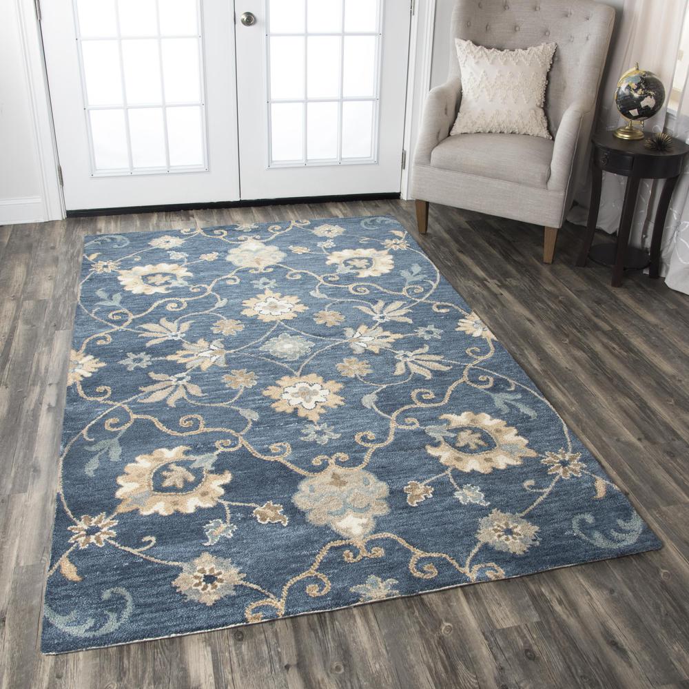 Hand Tufted Cut Pile Wool Rug, 10' x 14'. Picture 2