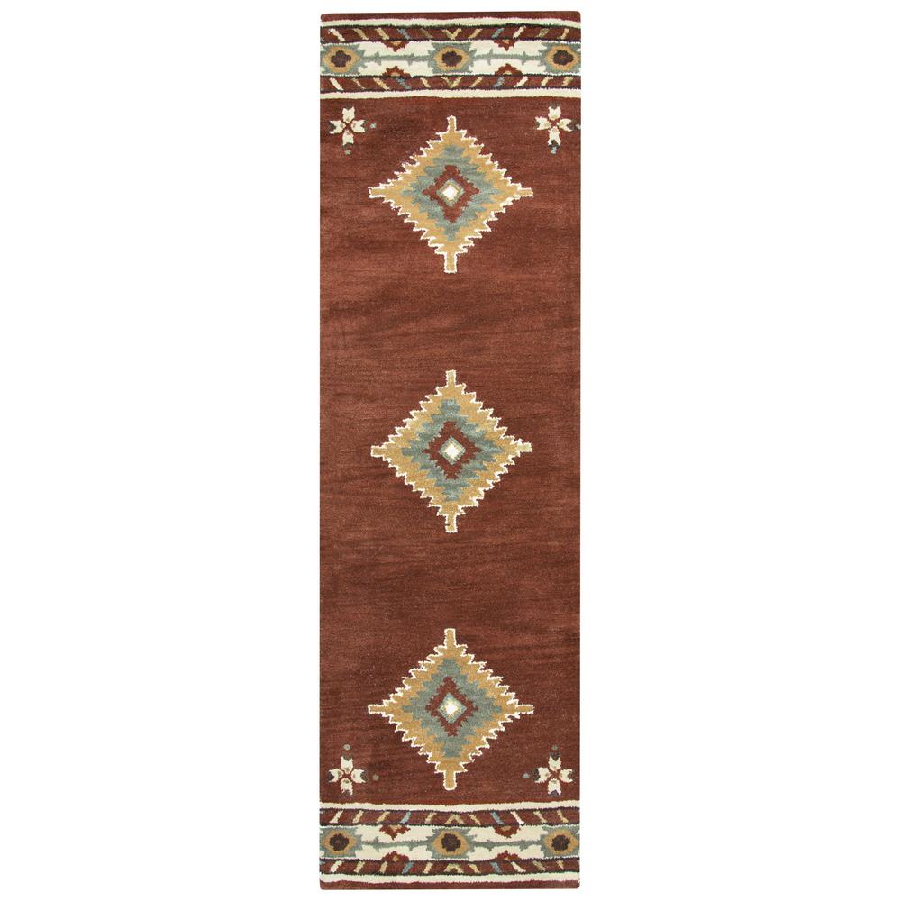 Hand Tufted Cut Pile Wool Rug, 2'6" x 8'. Picture 1