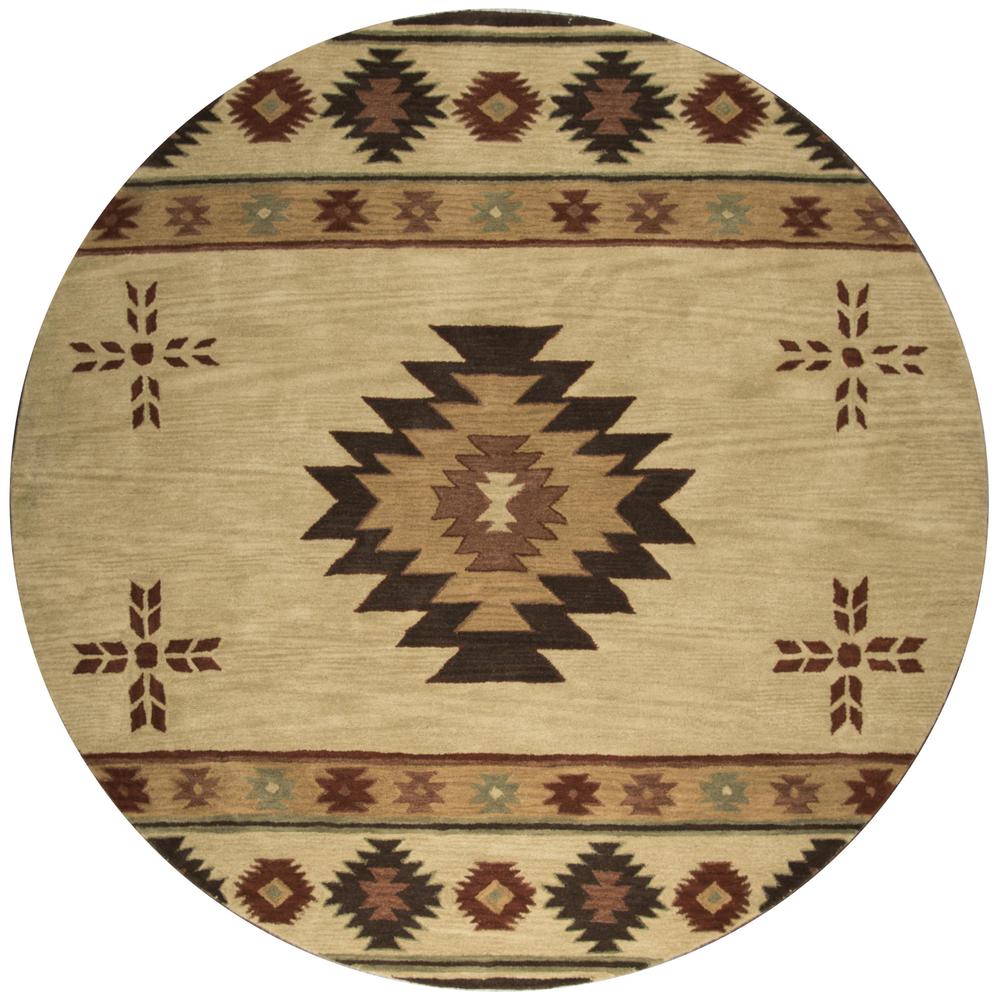 Hand Tufted Cut Pile Wool Rug, 8' x 8'. Picture 1