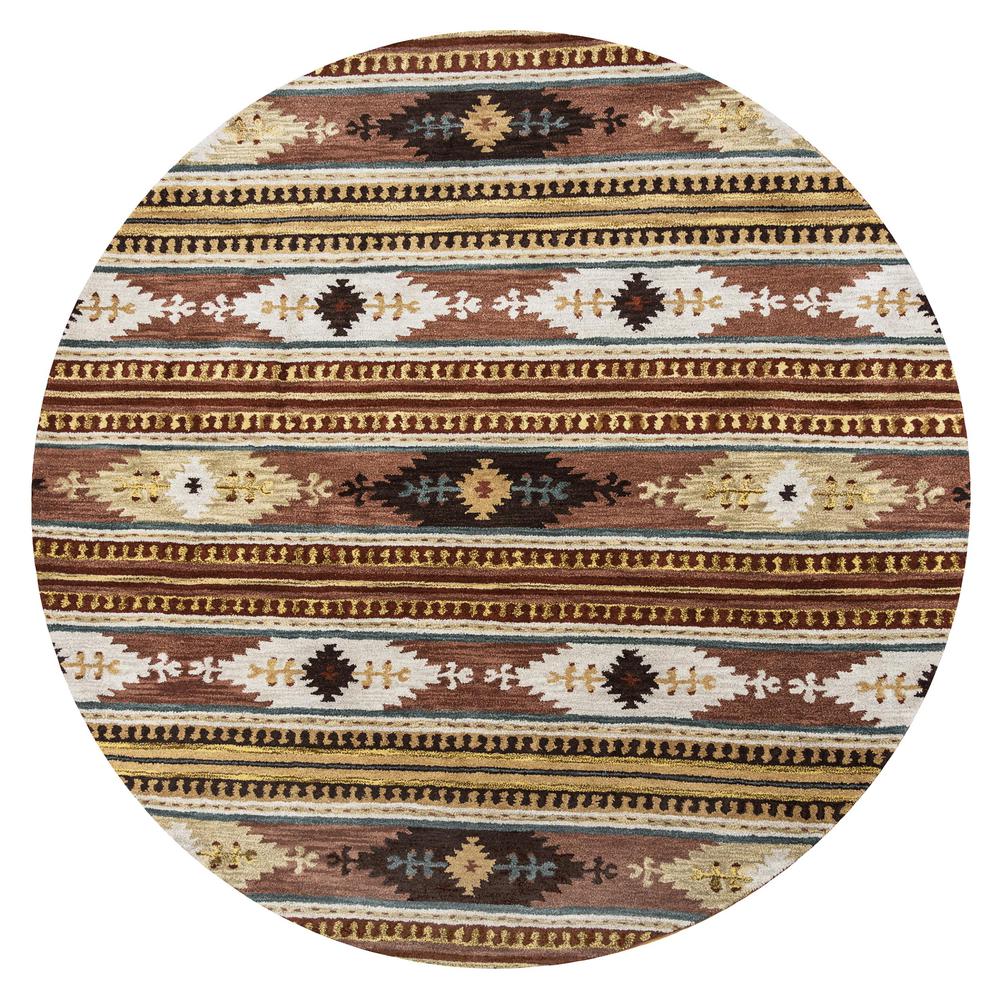 Hand Tufted Cut Pile Wool Rug, 8' x 8'. Picture 1