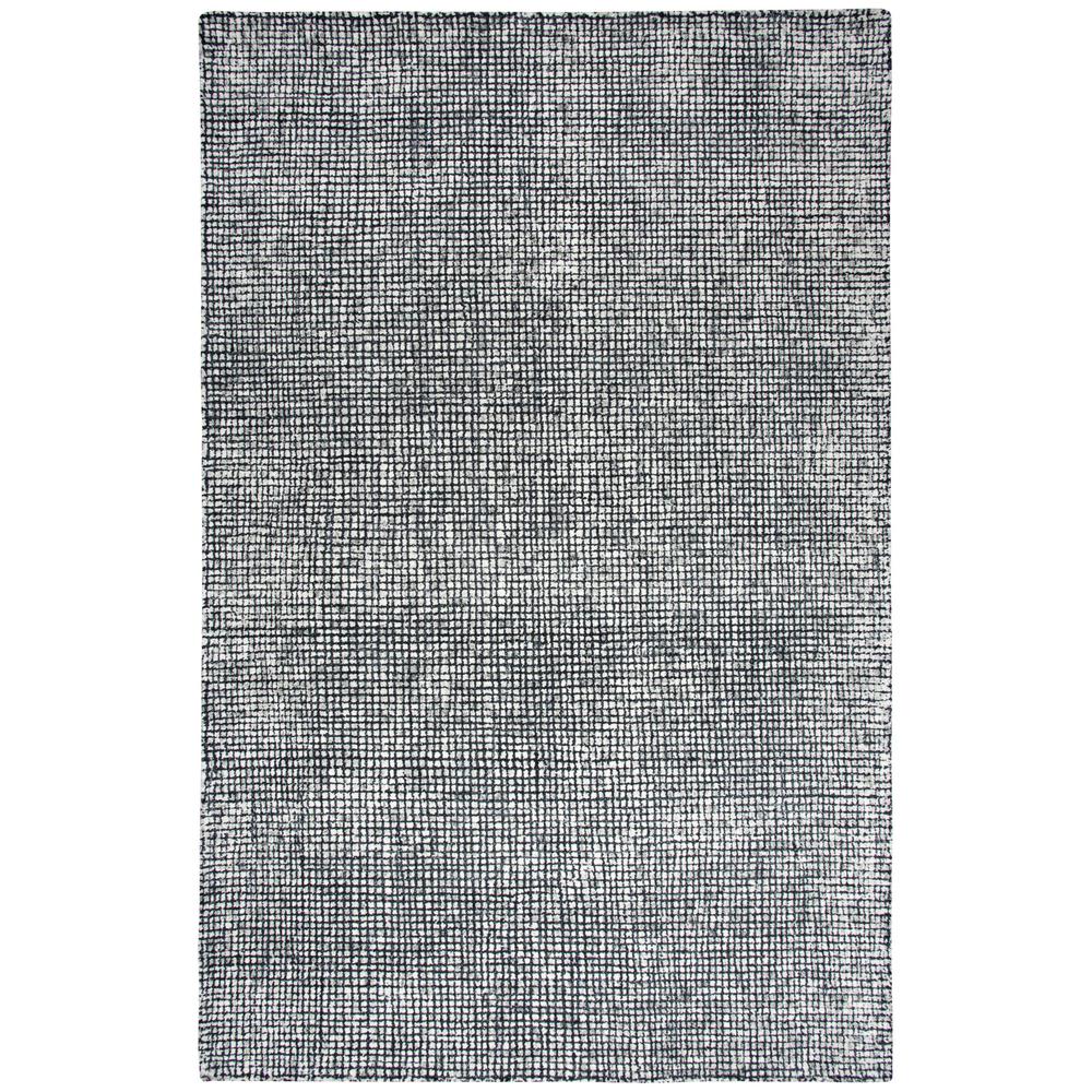 Hand Tufted Cut & Loop Pile Wool Rug, 3' x 5'. Picture 1
