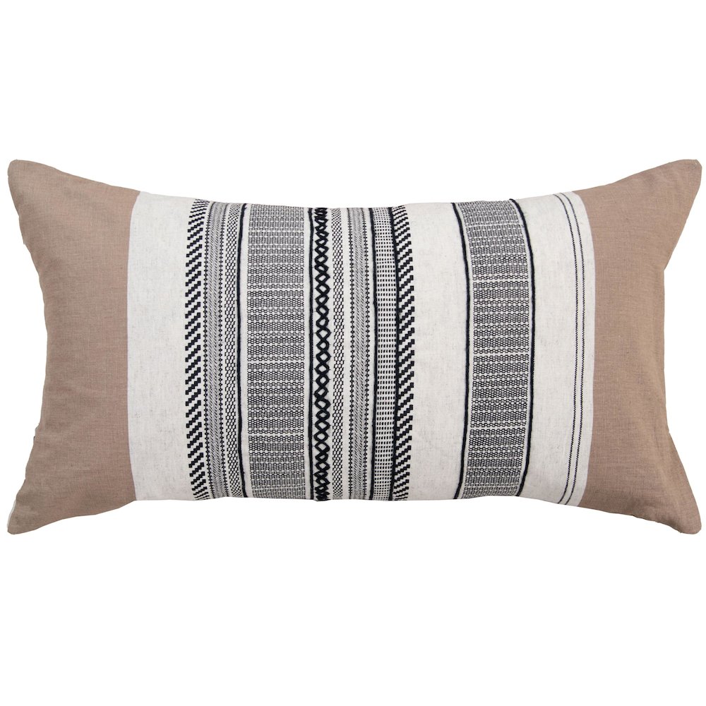 Transitional  14" x 26" Down Filled Pillow. Picture 1