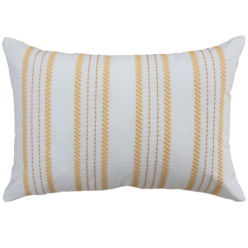 Transitional  14" x 20" Down Filled Pillow. Picture 1