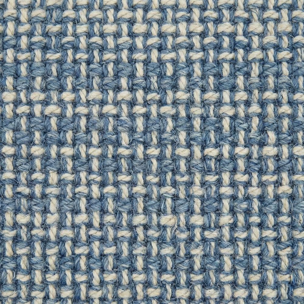 Blue Hand-Tufted Rectangle Rug with Casual Style and Cotton Backing. Picture 5