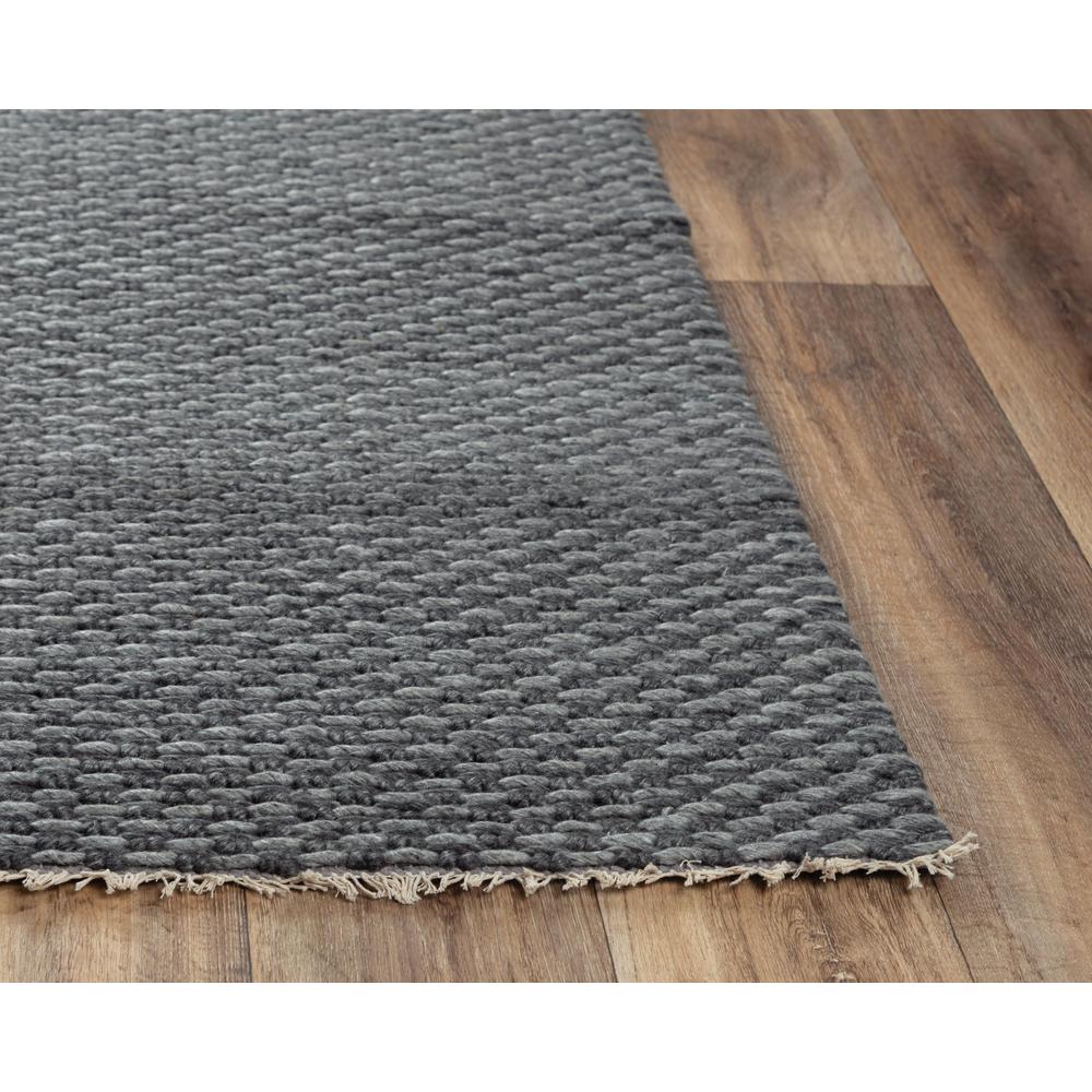 Hand Woven Flat Weave Pile Wool/ Polyester Rug, 8'6" x 11'6". Picture 3