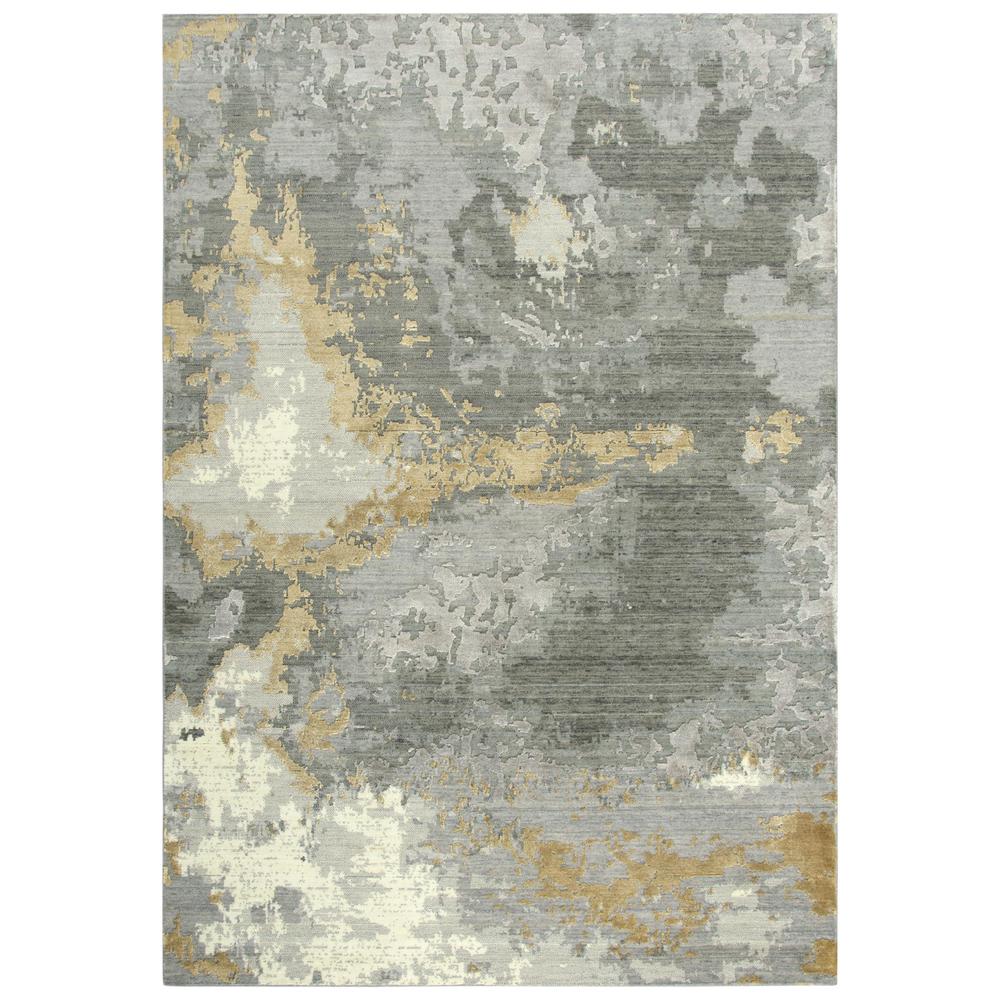 Hybrid Cut Pile Wool/ Tencel Rug, 8' x 10'. Picture 1