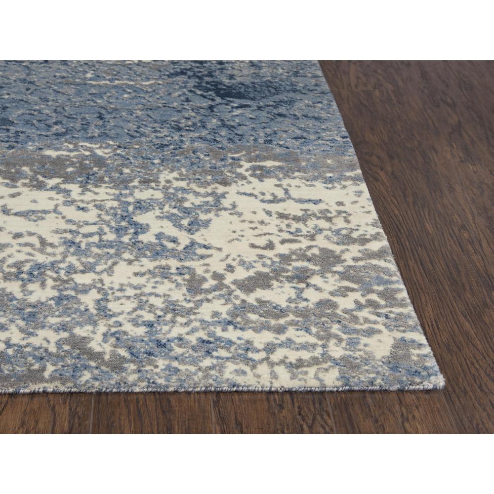 Hybrid Cut Pile Wool/ Tencel Rug, 2'6" x 8'. Picture 3