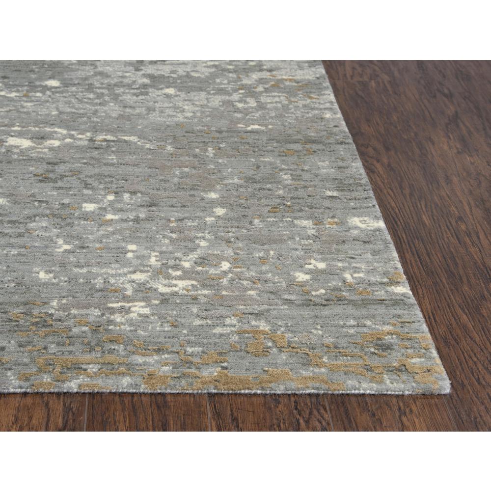 Hybrid Cut Pile Wool/ Tencel Rug, 2'6" x 8'. Picture 3