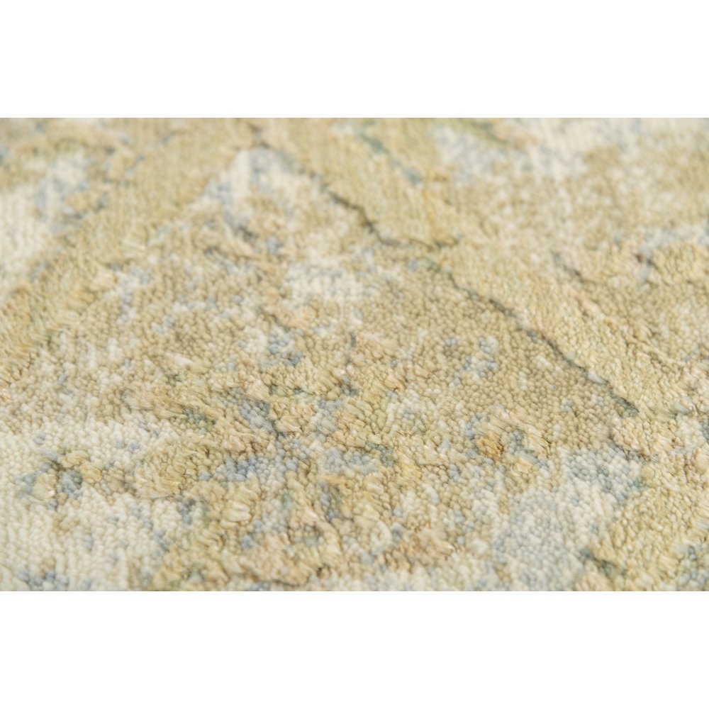 Hybrid Cut Pile Wool/ Tencel Rug, 2'6" x 8'. Picture 5