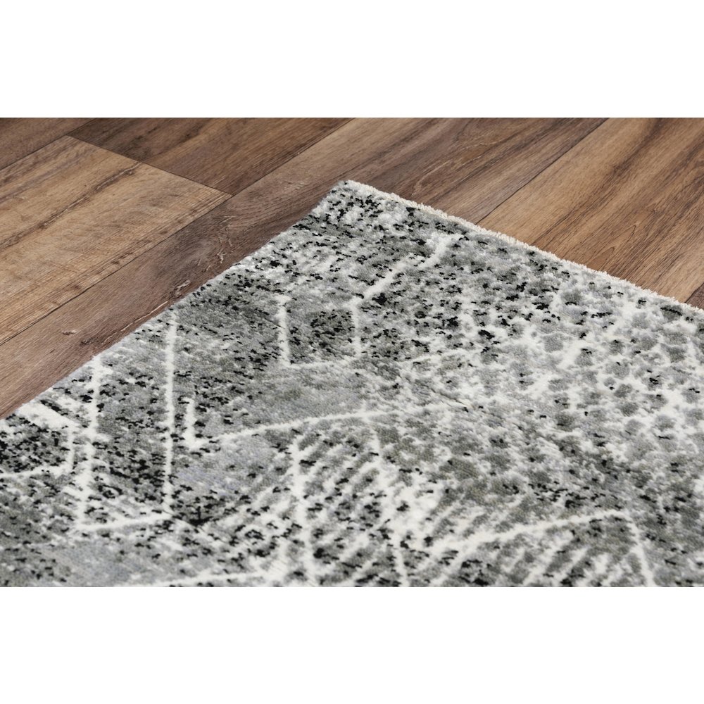 Hybrid Cut Pile Wool/ Tencel Rug, 8' x 10'. Picture 5