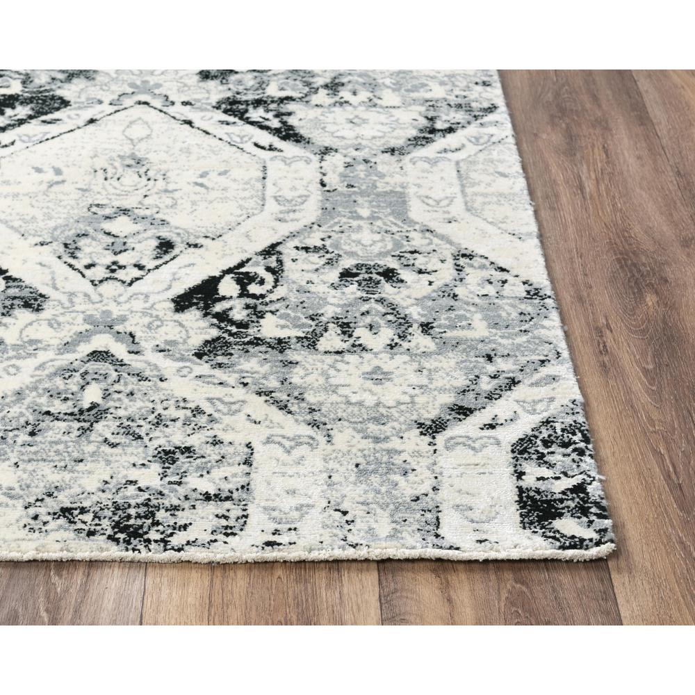 Hybrid Cut Pile Wool/ Tencel Rug, 8' x 10'. Picture 3