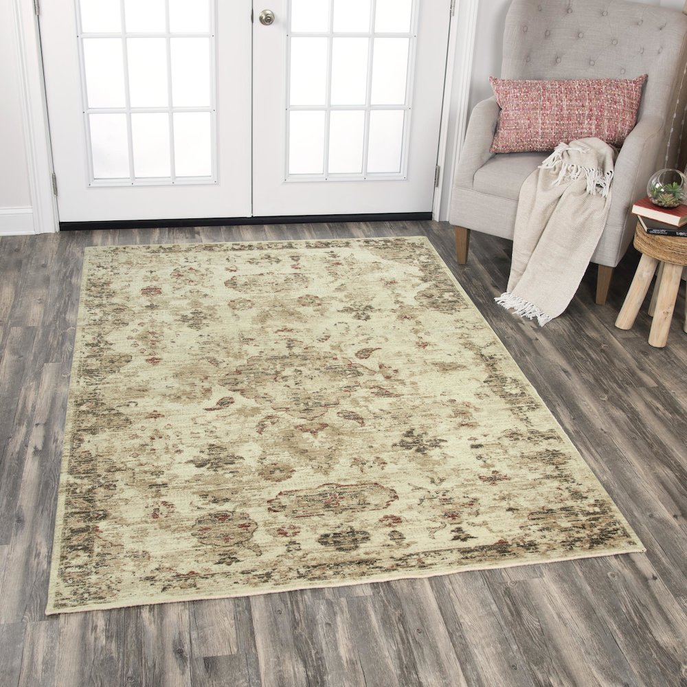 Hybrid Cut Pile Wool Rug, 2'6" x 8'. Picture 2
