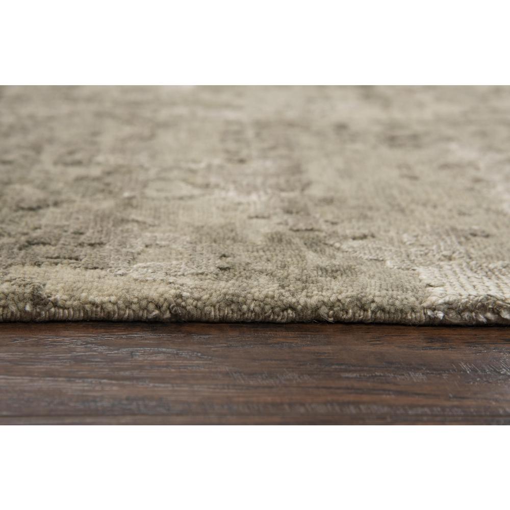 Hand Knotted Cut Pile Wool/ Viscose Rug, 8' x 10'. Picture 6
