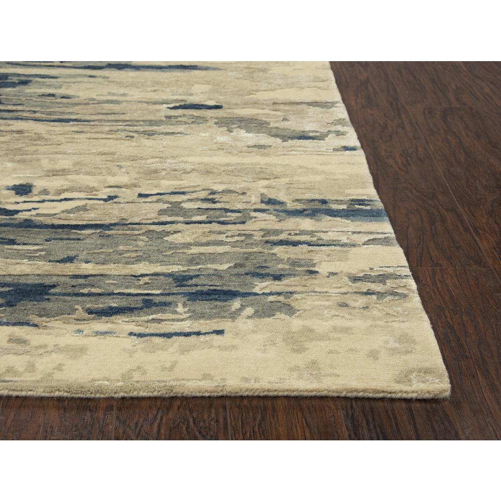Hand Knotted Cut Pile Wool/ Viscose Rug, 8' x 10'. Picture 3