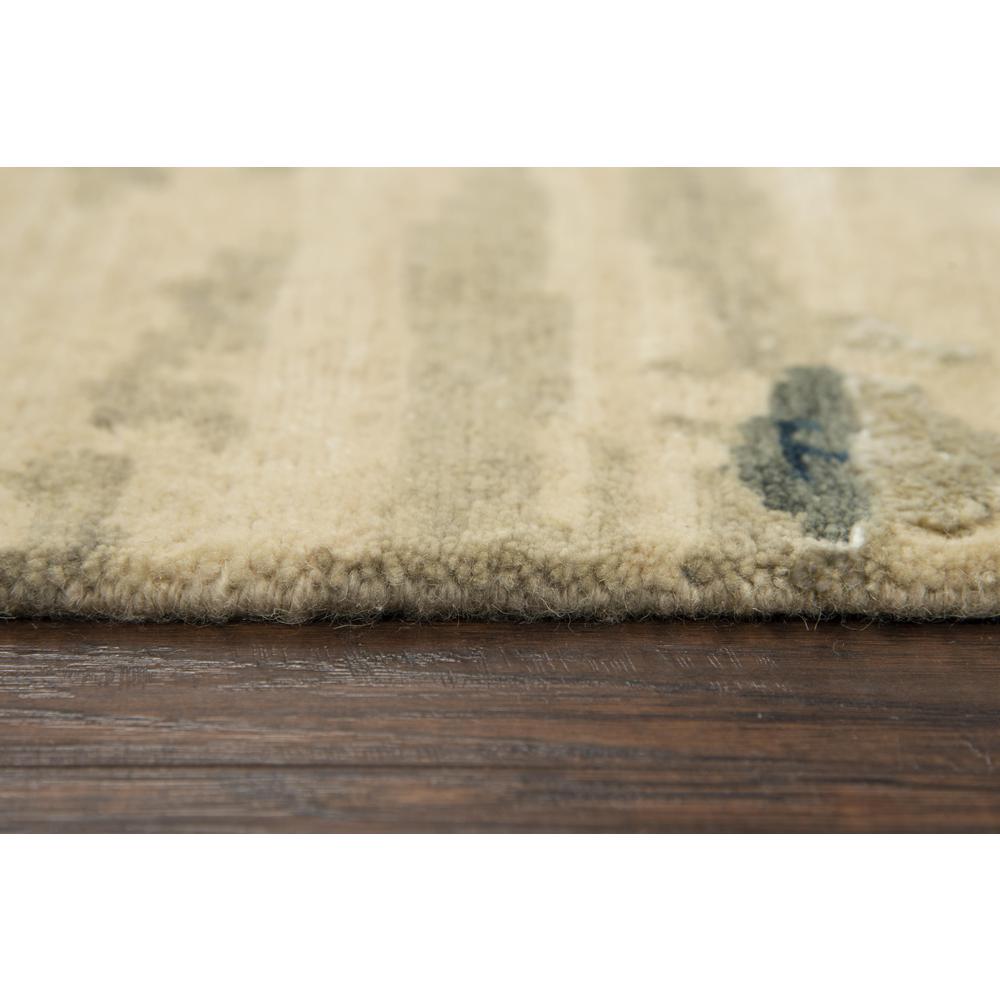 Hand Knotted Cut Pile Wool/ Viscose Rug, 8' x 10'. Picture 6
