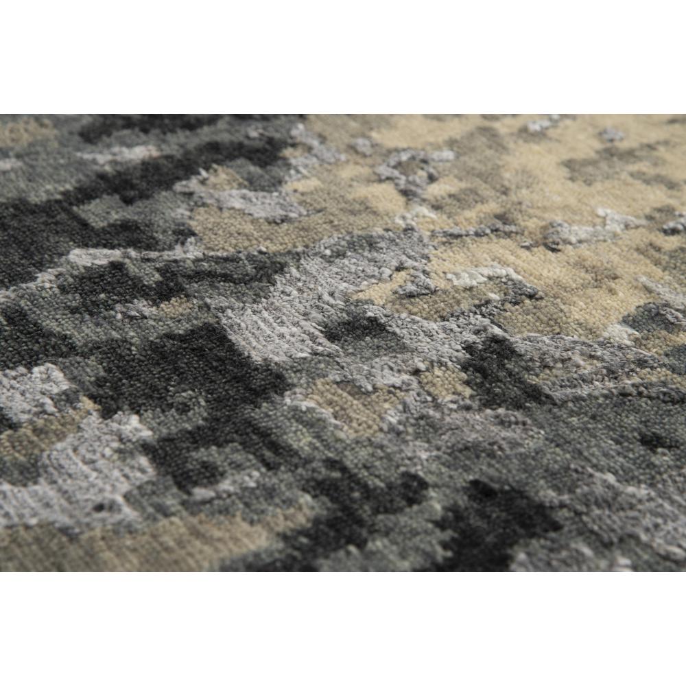 Hand Knotted Cut Pile Wool/ Viscose Rug, 8' x 10'. Picture 5