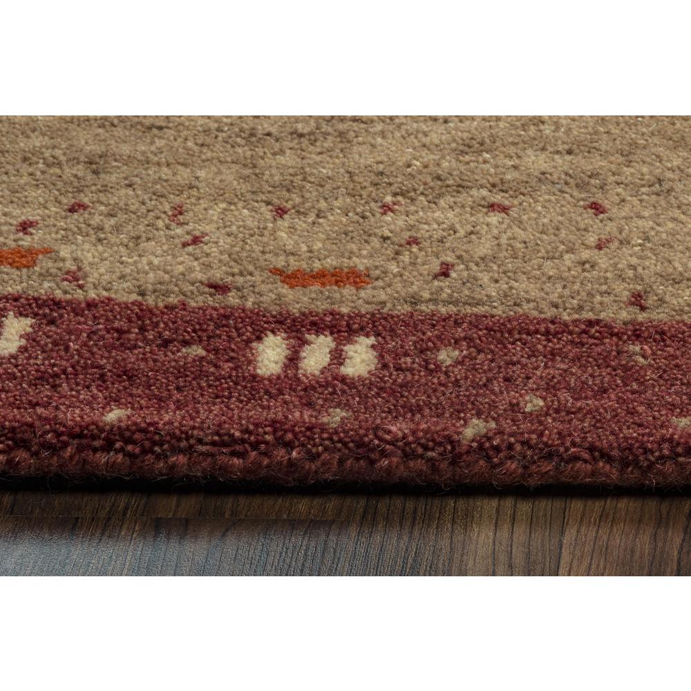 Hand Tufted Cut Pile Wool Rug, 5' x 8'. Picture 5