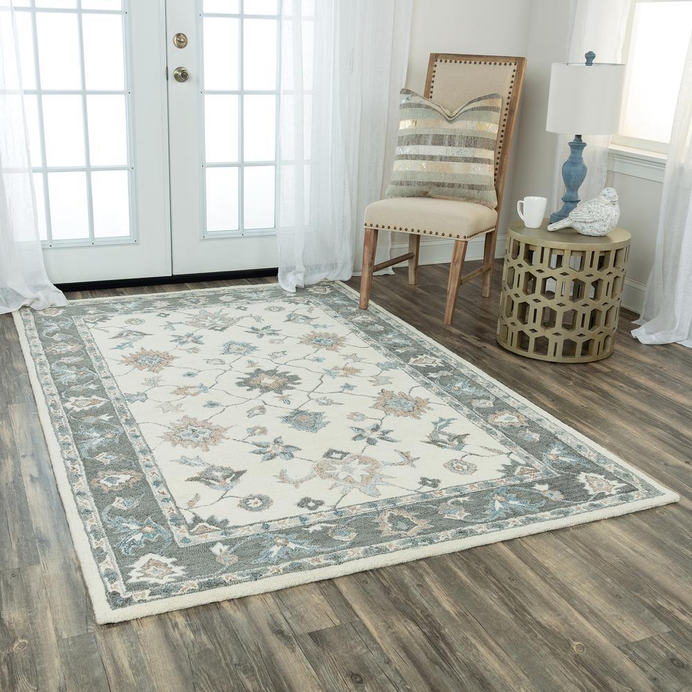 5' x 8' Hand-Tufted Rectangle Rug. Picture 12