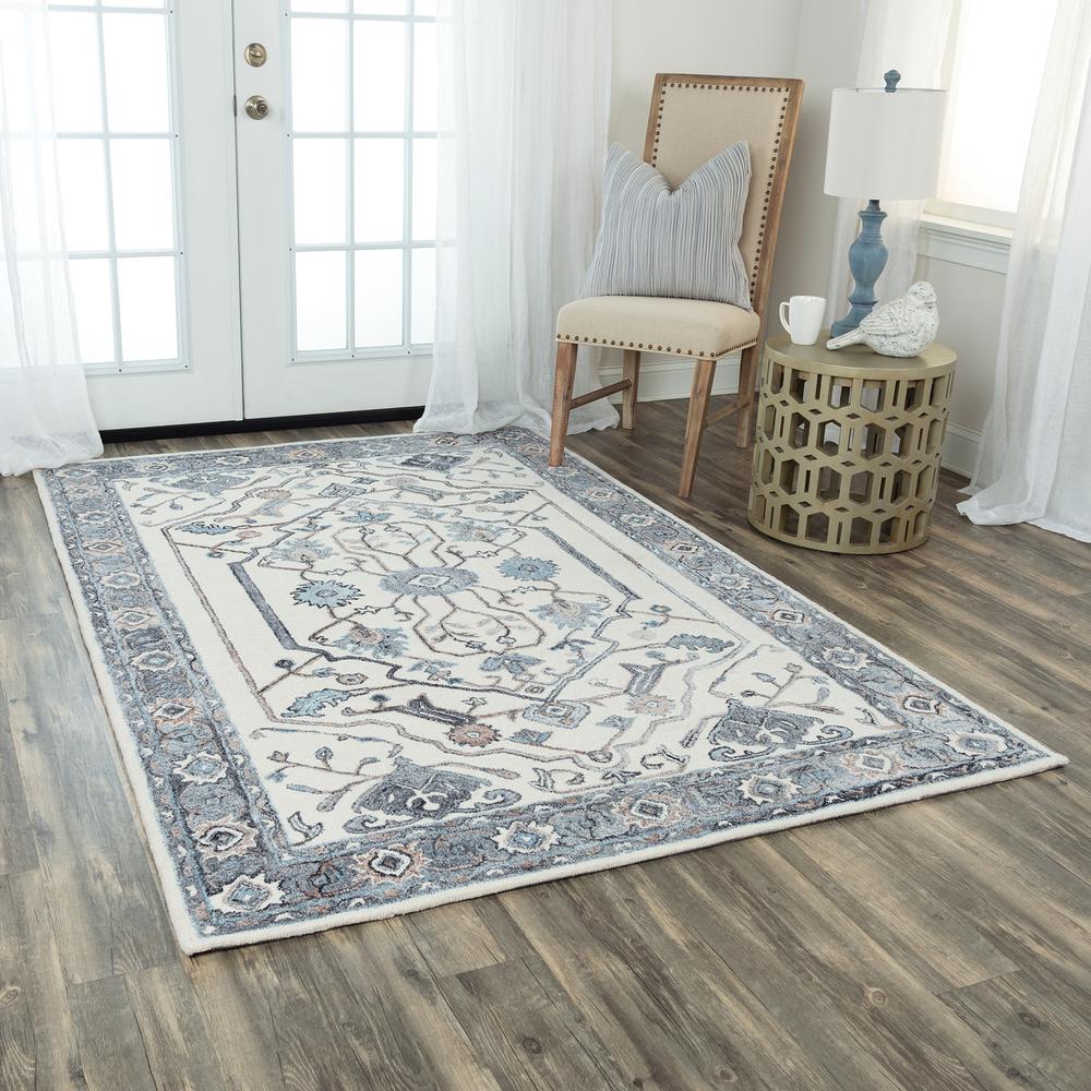 5' x 8' Hand-Tufted Rectangle Rug. Picture 12