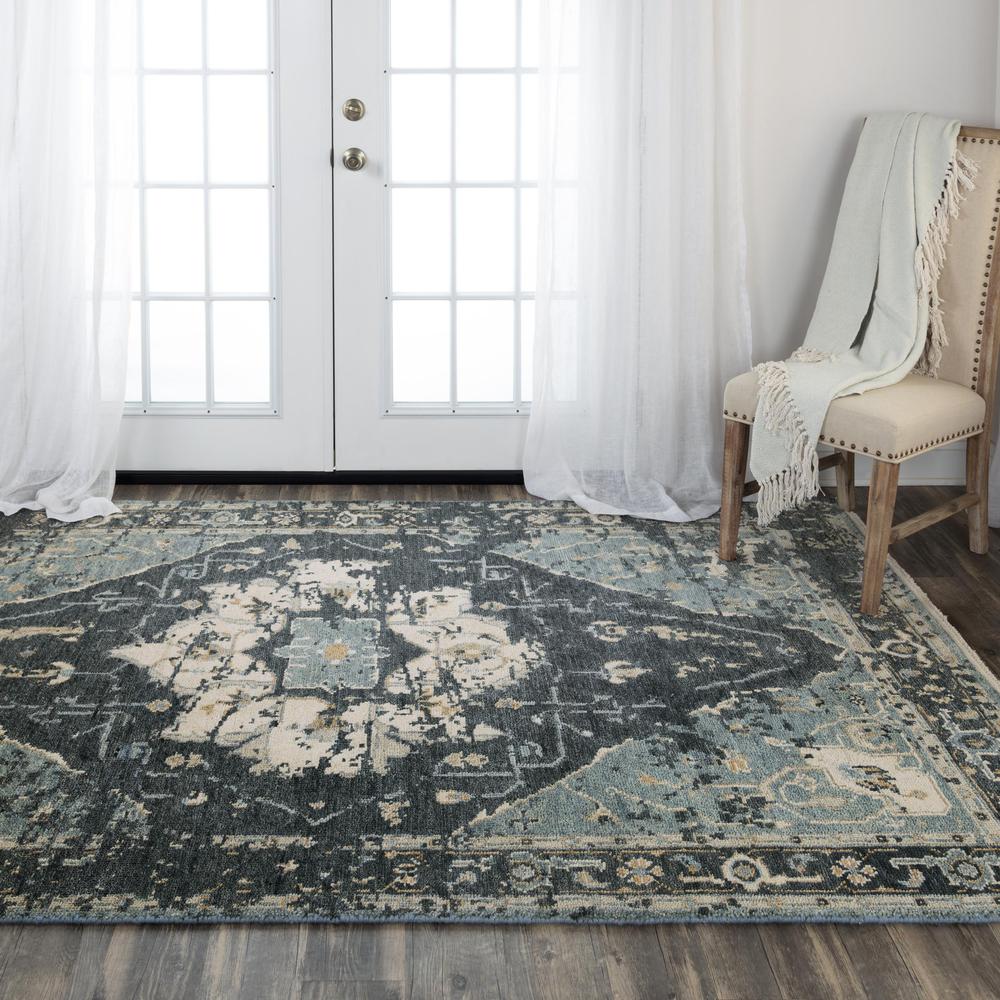 Hand Knotted Cut Pile Wool Rug, 8' x 10'. Picture 2