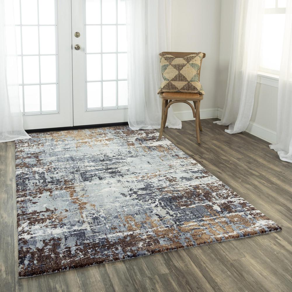 Hybrid Cut Pile Polyester Rug, 5'2" x 7'9". Picture 2