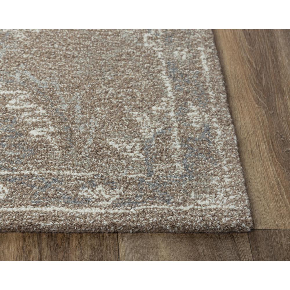 Hand Tufted Loop Pile Wool Rug, 8'9" x 11'9". Picture 3