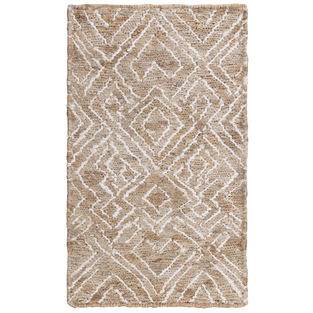 Hand Woven Flat Weave Pile Jute Rug, 9' x 12'. Picture 1