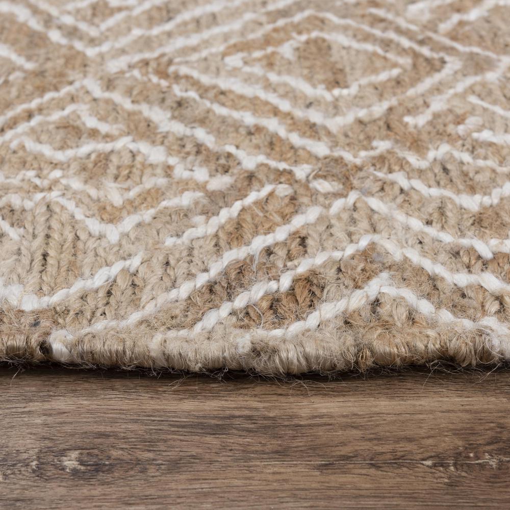 Hand Woven Flat Weave Pile Jute Rug, 9' x 12'. Picture 5