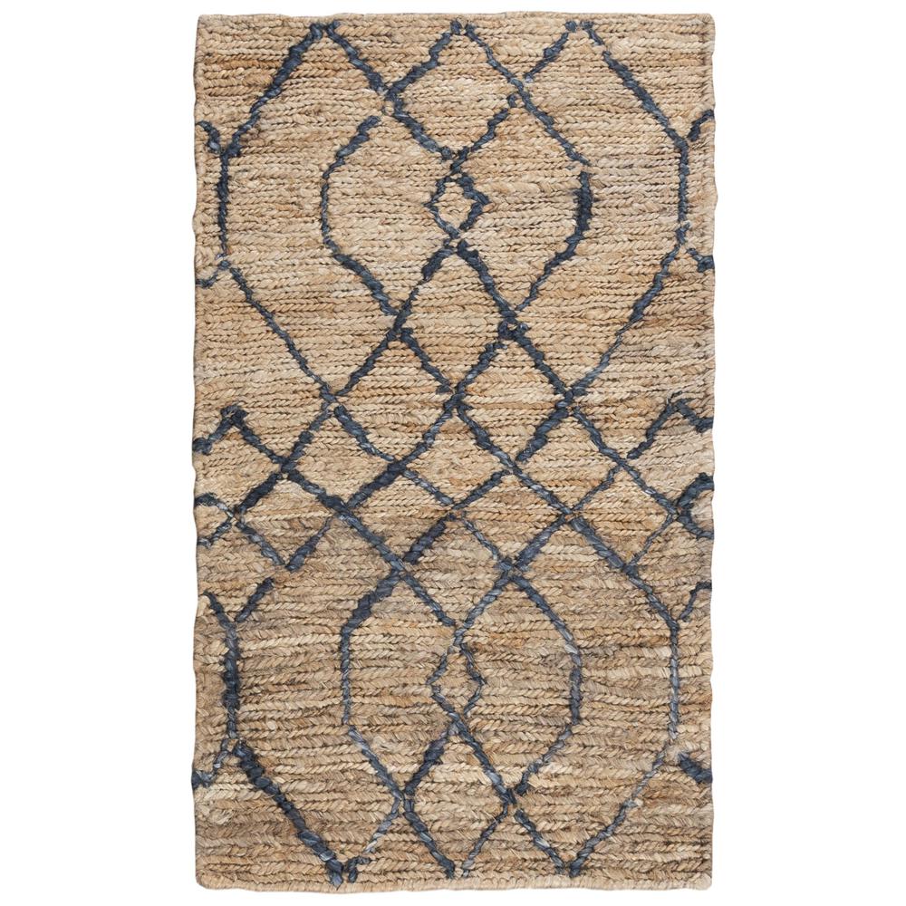 Hand Woven Flat Weave Pile Jute Rug, 9' x 12'. Picture 1