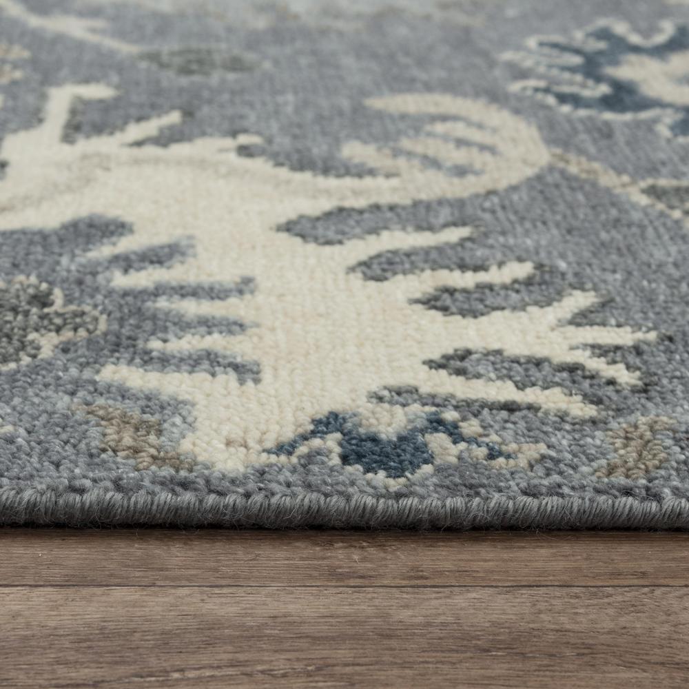 Hand Knotted Cut Pile Hand Spun Wool/ Tencel Rug, 9' x 12'. Picture 6
