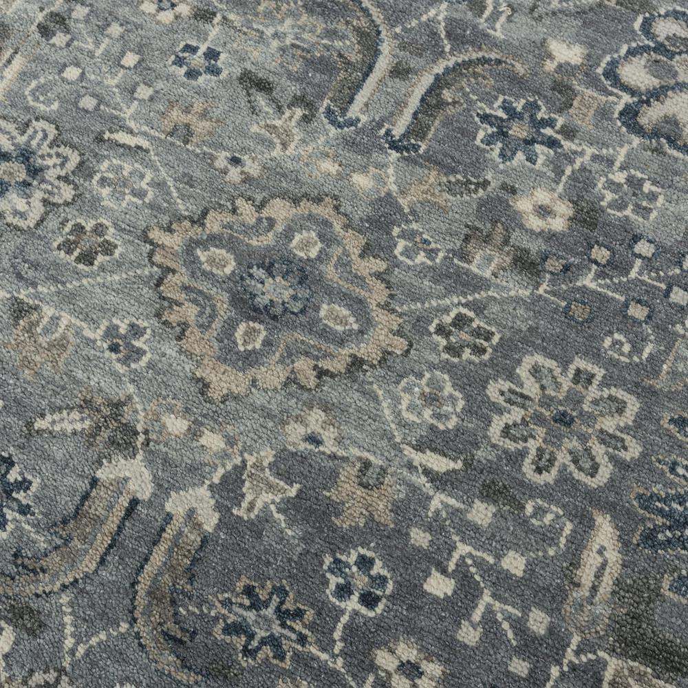 Hand Knotted Cut Pile Hand Spun Wool/ Tencel Rug, 9' x 12'. Picture 4