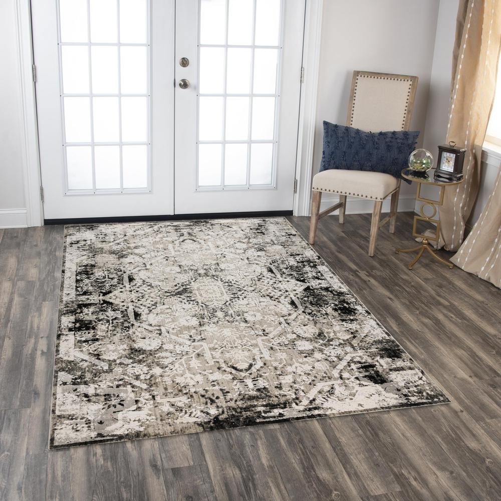 Power Loomed Cut Pile Polyester Rug, 7'10" x 9'10". Picture 2