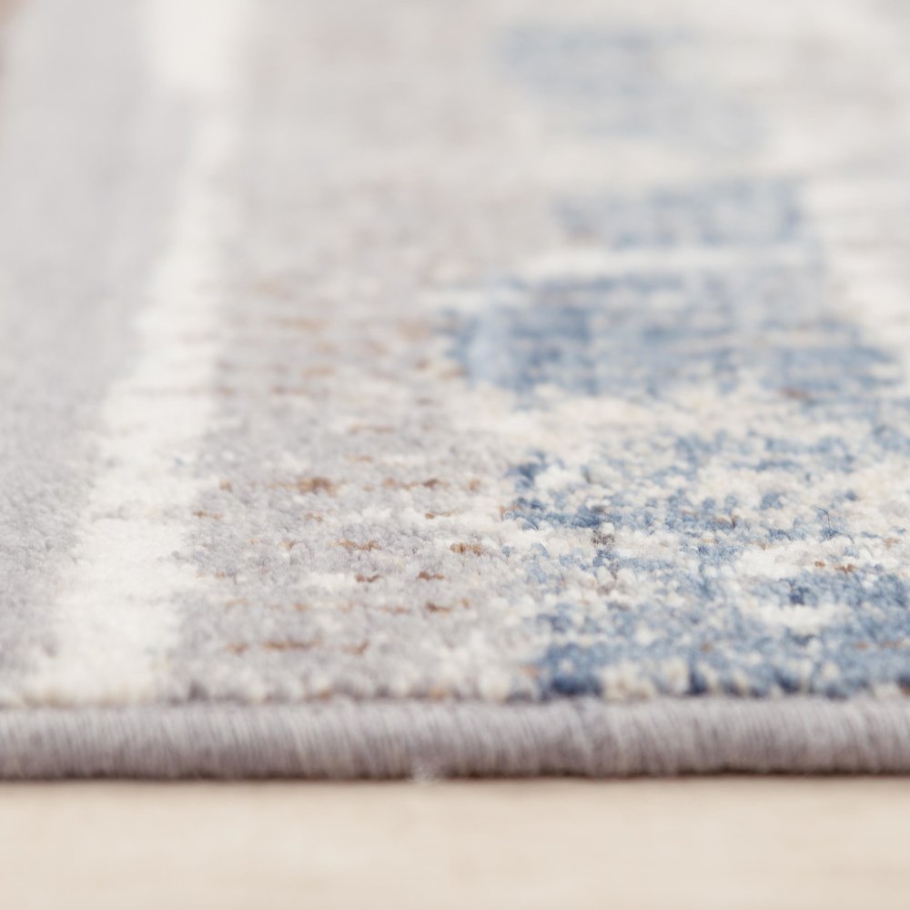 Power Loomed Cut Pile Wool Rug, 5' x 8'. Picture 6