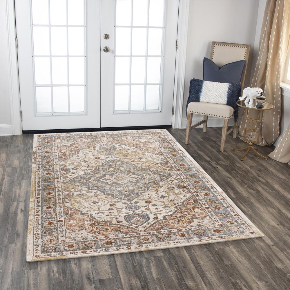 Machine/Hybrid Cut Pile Recycled Polyester Rug, 8' x 10'. Picture 2
